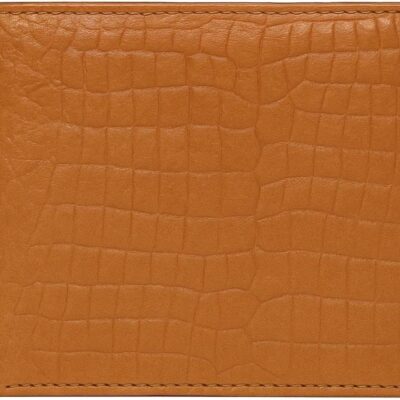 Men’s Wallet Genuine Leather RFID Bifold Wallet, Classic Minimalist Front Pocket Design, 9 Card Slots, 1 ID Window, Zip Coin Pocket & 2 Cash Compartments, Soft Tan Western Style