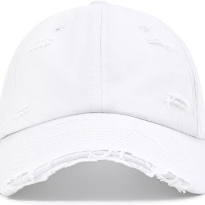 Baseball Cap Women Men Vintage Washed Distressed Hats Adjusted Cotton Dad Hat Adjustable Trucker Headwear
