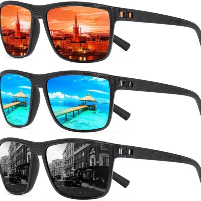 Reflective Lens Round Trendy Sunglasses